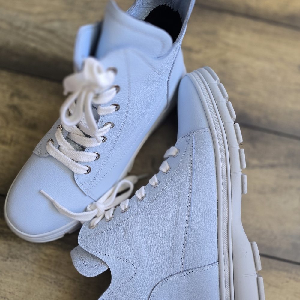 Women's Light Blue Ankle Boots Sz7